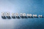 18K White Gold Plated Clear Zirconia Stud Earrings
