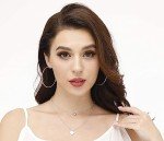 Sterling Silver Hoop Earrings Set for Women