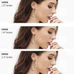 Sterling Silver Hoop Earrings Set for Women