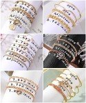 14K Gold Plated Stackable Cuff Bracelet Set