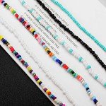 Boho Beaded Choker Necklace Set for Women
