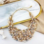 Chunky Crystal Statement Necklace for Women