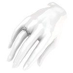 Petite Twisted Vine 14k White Gold Diamond Ring