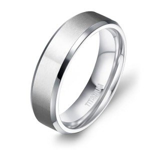 TIGRADE Comfort Fit Titanium Wedding Bands for All