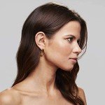 14K Gold Plated Chunky Open Hoop Earrings