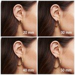 14K Gold Plated Chunky Open Hoop Earrings