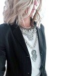 Boho Chunky Coin Tassel Necklace for Women