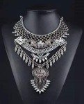 Boho Chunky Coin Tassel Necklace for Women