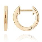 14K Gold Plated Huggie Cuff Earrings for Women
