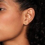 14K Gold Plated Huggie Cuff Earrings for Women
