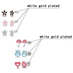 30 Pairs Cute Animal Stud Earrings Set
