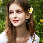 10 Pairs Silver Hoop Earrings with CZ Charms