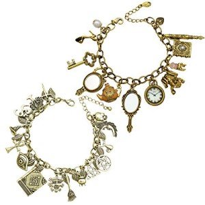 Vintage Gold Fairy Tale Friendship Cuff Bracelet Set