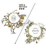 Vintage Gold Fairy Tale Friendship Cuff Bracelet Set