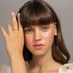 14K White Gold Plated Stackable Love Rings