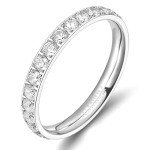 Titanium Eternity Wedding Band for Women, Size 9