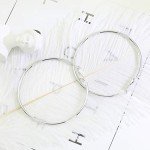 Elegant 18K Gold Plated Sterling Silver Hoop Earrings