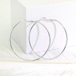 Elegant 18K Gold Plated Sterling Silver Hoop Earrings