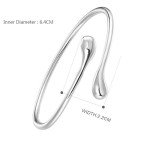 Silver Plated Shining Bangle Bracelet for You