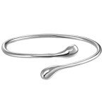 Silver Plated Shining Bangle Bracelet for You