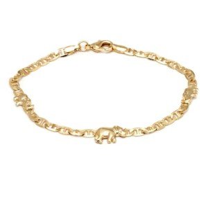 Gold Plated Marina Elephant Anklet for Women