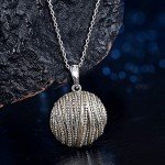 Stylish Two-Tone Coin Pendant Necklace for Women