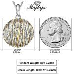 Stylish Two-Tone Coin Pendant Necklace for Women