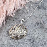 Stylish Two-Tone Coin Pendant Necklace for Women