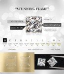 18K Gold Plated Princess Cut CZ Stud Earrings