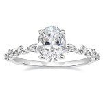 Elegant Sterling Silver Halo Engagement Ring, Size 7