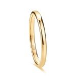 Gold Tungsten 2mm Thin Engagement Wedding Band