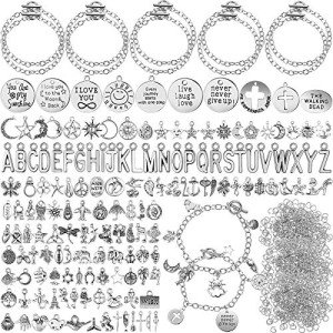 DIY Bracelet Making Kit with 469 Bangles & Charms