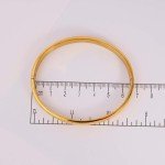 MILAKOO Women's Gold Oval Bangle Bracelet 8MM