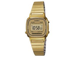 Casio Women's Gold Stainless Steel Digital Watch