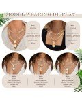 Gold Layered Coin Pendant Necklace for Women