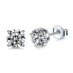 Sterling Silver Hypoallergenic Stud Earrings Set