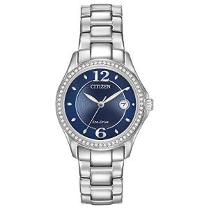 Citizen Women's Eco-Drive Crystal Watch - Blue Dial