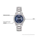 Citizen Women's Eco-Drive Crystal Watch - Blue Dial