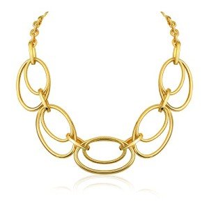Chunky Gold Cable Link Pendant Necklace for Women