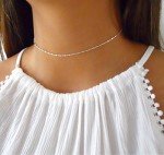 Annika Bella Sterling Silver Choker Necklace