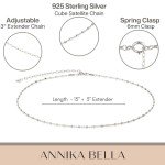 Annika Bella Sterling Silver Choker Necklace