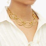 Chunky Gold Cable Link Pendant Necklace for Women