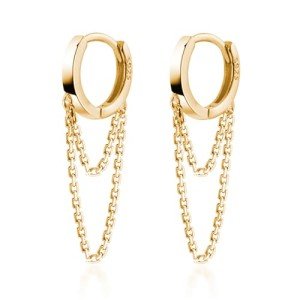 925 Sterling Silver Tassel Hoop Earrings for Women