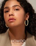 Gold Plated Chunky Hoop Earrings for Women