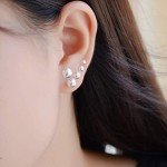 Sterling Silver Stud Earrings Set for Women