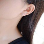 Sterling Silver Stud Earrings Set for Women
