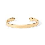 14K Gold Plated Adjustable Bangle Bracelet for Women