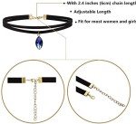 30 PCS Black Velvet Choker Necklace Set for Women