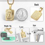 Personalized Gold Plated Letter A Pendant Necklace
