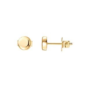 Dainty 14K Gold Plated Dot Disc Studs
